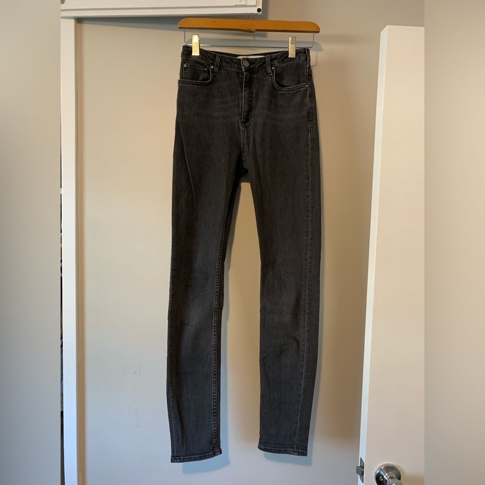 & Other Stories charcoal grey skinny jeans